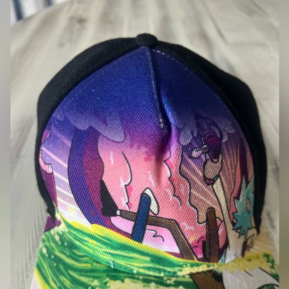 NWT Bloworld Rick & Morty Portal Curved SnapBack Hat OS - Picture 8 of 10